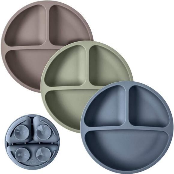 WeeSprout Suction Plates for Babies & ToddlersMicrowave & Dishwasher Safe - Picture 1 of 6
